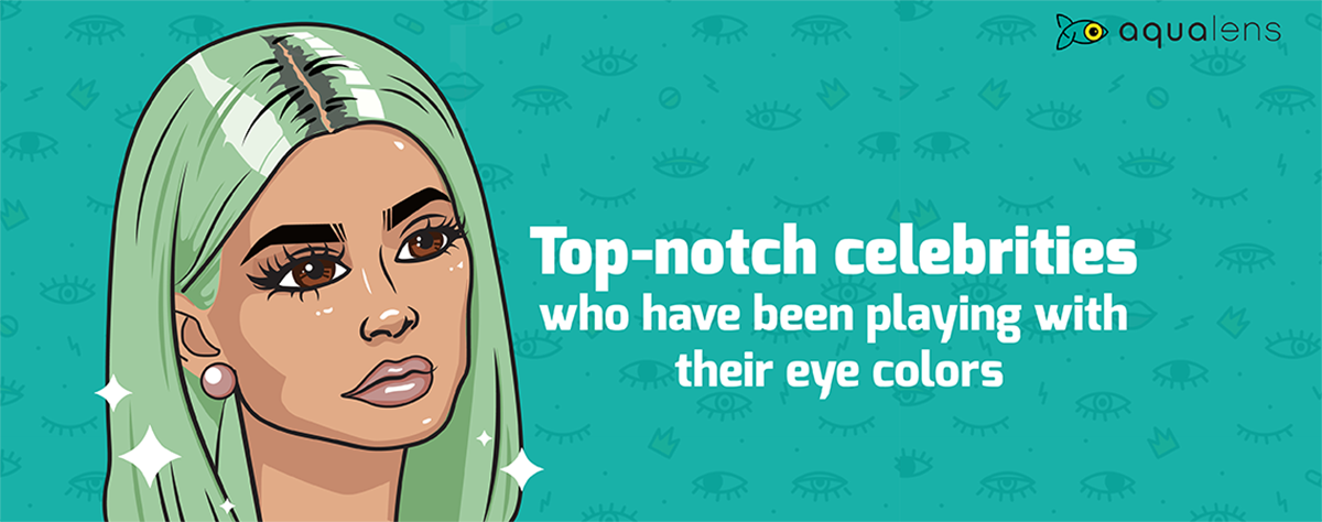 celebrities wearing colored contact lenses