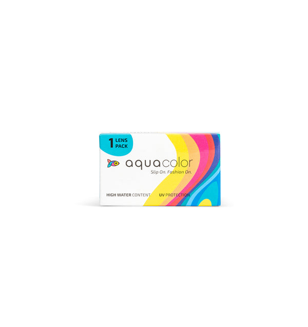 Aquacolor eye lens color 1 lens pack | power contact lenses