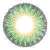 Aquacolour envy green contact lens