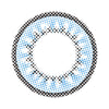 Aquacolour frosty blue contact lens